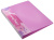 Папка на 2-х кольцах Бюрократ Pastel PAST0812/2RPINK A4 пластик 0.5мм кор.27мм торц.карм с бум. встав розовый