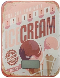 Весы кухонные электронные Beurer KS19 Ice Cream макс.вес:5кг рисунок