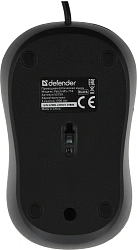 Мышь Defender Patch MS-759 черный оптическая 1000dpi USB для ноутбука 2but (52759)