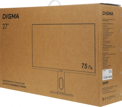 Монитор Digma 27" Progress 27P605F черный IPS LED 5ms 16:9 HDMI M/M матовая HAS 300cd 178гр/178гр 1920x1080 75Hz G-Sync FreeSync DP FHD USB 6.05кг