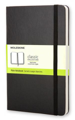 Блокнот Moleskine CLASSIC QP062 Large 130х210мм 240стр. нелинованный твердая обложка черный