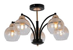 Люстра Hiper Brum H178-5 потолоч. черный