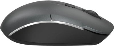 Мышь A4Tech Fstyler FB26CS Air2 серый/черный оптическая 2000dpi silent беспров. BT/Radio USB для ноутбука 4but (FB26CS AIR2 SMOKY GREY)