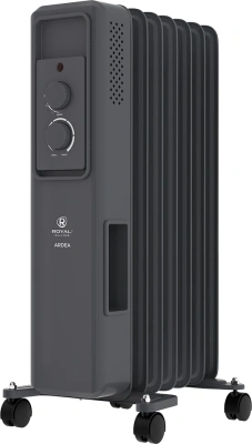 Радиатор масляный Royal Clima Ardea ROR-AR11-2500M 2500Вт графитовый/черный
