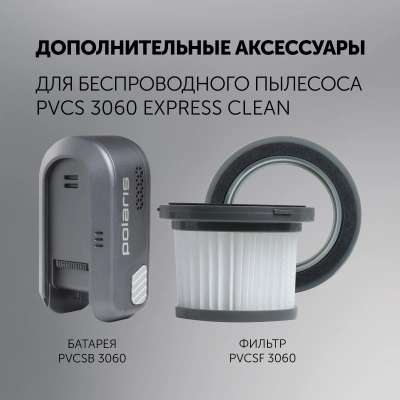 Пылесос Polaris PVCS 3060 450Вт графит/серый