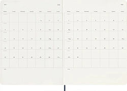 Еженедельник Moleskine CLASSIC SOFT WKNT XL 190х250мм 144стр. мягкая обложка синий сапфир