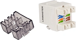 Модуль Lanmaster LAN-OK45U6/180R-WH информ. KeystoneRJ45 кат.6 бел.