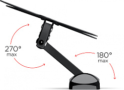 Кронштейн для телевизора Holder LCDS-5037 металлик 20"-37" макс.30кг настенный поворот и наклон