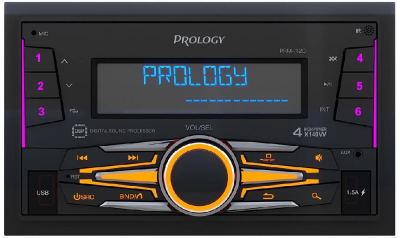 Автомагнитола Prology PRM-120 2DIN 4x140Вт v4.2 AUX DSP 3 ПДУ (PRPRM120)