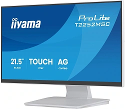 Монитор Iiyama 21.5" ProLite T2252MSC-W2AG белый IPS LED 5ms 16:9 HDMI M/M матовая 250cd 178гр/178гр 1920x1080 60Hz DP FHD USB Touch 4.5кг