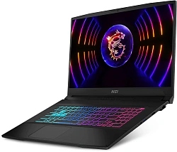 Ноутбук MSI Katana 17 B12VEK-1495XRU Core i5 12450H 16Gb SSD1Tb NVIDIA GeForce RTX4050 6Gb 17.3" IPS FHD (1920x1080) без ОС black WiFi BT Cam (9S7-17L541-1495)