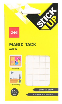 Пластины клеевые Deli EA21610 35гр корп.желтый блистер Stick UP