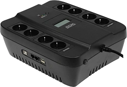 Источник бесперебойного питания Powercom Spider SPD-750U LCD USB 450Вт 750ВА черный