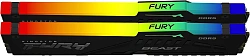 Память DDR5 2x32GB 6000MHz Kingston KF560C30BBEAK2-64 Fury Beast RGB RTL Gaming PC5-48000 CL30 DIMM 288-pin 1.4В kit single rank с радиатором Ret