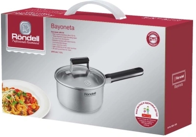 Ковш Rondell Bayoneta RDS-1806 1.3л. d=16см (с крышкой) стальной