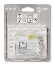 Картридж струйный Cactus CS-EPT962 T0962 голубой (13мл) для Epson Stylus Photo R2880 с чипом
