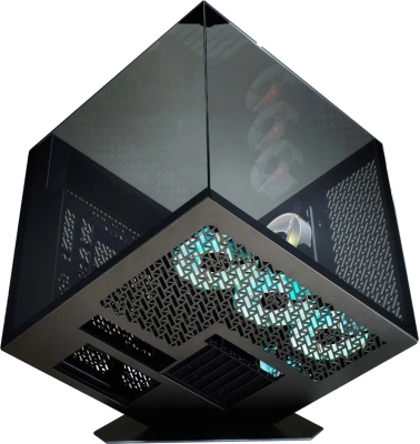 Корпус Azza CUBE PLUS черный без БП ATX 6x120mm 2xUSB3.0 1xUSB3.1 audio bott PSU