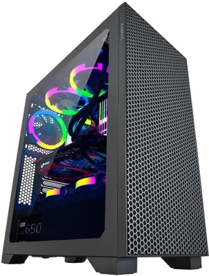 Корпус Azza Hive черный без БП ATX 8x120mm 5x140mm 2xUSB2.0 1xUSB3.0 audio bott PSU