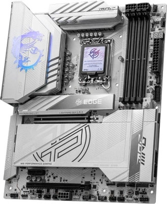 Материнская плата MSI MPG Z890 EDGE TI WIFI Soc-1851 Intel Z890 4xDDR5 ATX AC`97 8ch(7.1) 5Gigabit RAID+HDMI