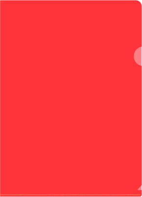 Папка-уголок Бюрократ -EE310/1RED A4 пластик 0.15мм красный