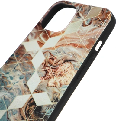 Чехол (клип-кейс) Gresso для iPhone 13 Meridian золотистый/синий (GR17AAAE8888)