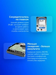 Жесткий диск WD SATA-III 4TB WD40EZAX Desktop Blue (5400rpm) 256Mb 3.5"