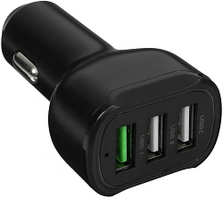 Автомобильное зар./устр. Wiiix UCC-5-3-01-QC-ANT 2.1A (QC) 3xUSB универсальное черный