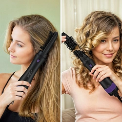 Фен-щетка Kitfort КТ-3236-1 1000Вт фиолетовый/черный
