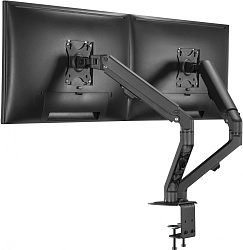 Кронштейн для мониторов Ultramounts UM729 черный 17"-27" макс.7кг крепление к столешнице поворот и наклон