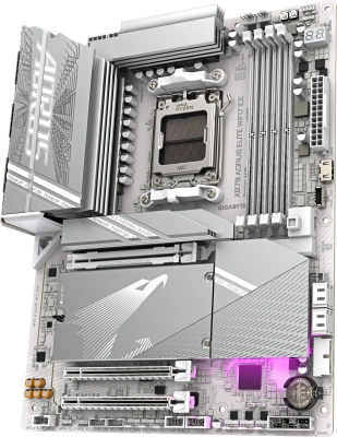 Материнская плата Gigabyte X870E AORUS ELITE WIFI7 ICE SocketAM5 AMD X870E 4xDDR5 ATX AC`97 8ch(7.1) 2.5Gg RAID+HDMI