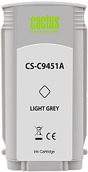 Картридж струйный Cactus CS-C9451A №70 св.сер.пигм. (130мл) для HP DJ Z3100 с чипом