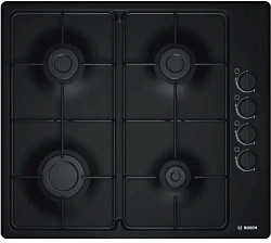Газовая варочная поверхность Bosch PBP6C6K80Q черный