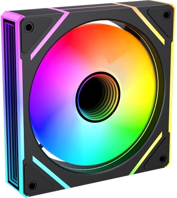 Вентилятор для корпуса Bloody BD-CF120ARGB2 LCD ARGB 120х120x25 черный 4-pin 26дБ (BD-CF120ARGB2-BK) Ret