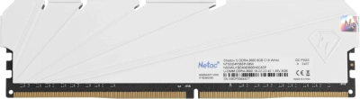 Память DDR4 8GB 3600MHz Netac NTSSD4P36SP-08W Shadow S RTL PC4-28800 CL18 DIMM 288-pin 1.35В Intel с радиатором Ret