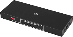Сплиттер аудио-видео Digma DHSP-v2x8 HDMI (f)/8xHDMI (f) черный