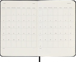 Еженедельник Moleskine CLASSIC WKLY VERTICAL Pocket 90x140мм 144стр. черный