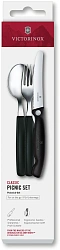 Набор столовых приборов Victorinox Swiss Classic для пикника/офиса набор из 3предм. черный (6.7193.3F)