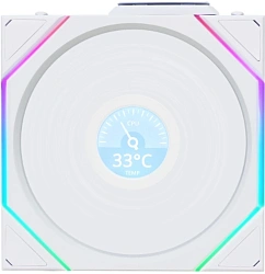 Вентилятор для корпуса Lian-Li Uni Fan TL Wireless LCD 120 LCD ARGB 120х124x28 белый 4-pin 27дБ (G99.12TLLCD1W1W.R0) Ret
