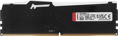 Память DDR5 16GB 5600MHz Kingston KF556C40BBA-16 Fury Beast XMP RGB RTL Gaming PC5-44800 CL40 DIMM 288-pin 1.25В dual rank с радиатором Ret