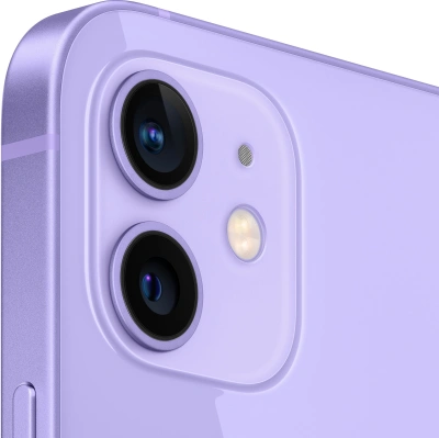 Смартфон Apple A2403 iPhone 12 64Gb 4Gb фиолетовый моноблок 3G 4G 1Sim 6.1" 1170x2532 iOS 16 12Mpix 802.11 a/b/g/n/ac/ax NFC GPS Protect