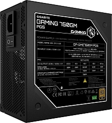 Блок питания Gigabyte ATX 750W GP-GME750GM PG5 80+ gold (20+4pin) APFC 135mm fan 8xSATA Cab Manag RTL