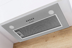 Вытяжка встраиваемая Weissgauff Root 600 PB Inox нержавеющая сталь управление: кнопочное (1 мотор)