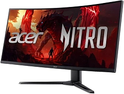 Монитор Acer 34" Nitro XZ340CURX2bmiipphx черный VA LED 1ms 21:9 HDMI M/M матовая HAS 3500:1 350cd 178гр/178гр 3440x1440 200Hz DP 2K 6.9кг