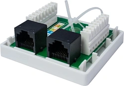 Розетка Suprlan 10-0309 наклад. RJ45 2 кат.5E UTP черн.