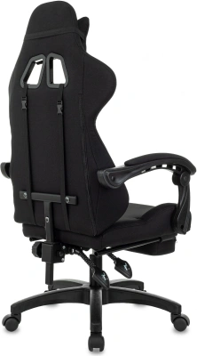 Кресло игровое Zombie Shadow черный/серый с подголов. крестов. пластик подст.для ног пластик черный