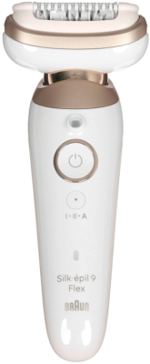 Эпилятор Braun SES9-011 скор.:2 насад.:3 от электр.сети от аккум. белый/золотистый