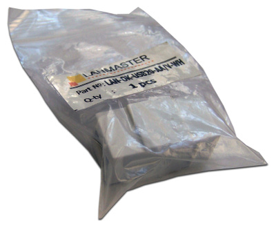 Адаптер проходной Lanmaster LAN-OK-USB20-AA/V-WH (упак.:1шт) 1м белый