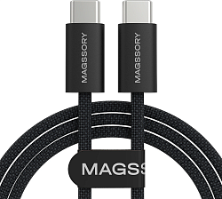Кабель Magssory CBL002 USB Type-C (m)-USB Type-C (m) 1.5м черный коробка