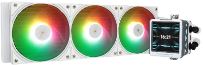 Система водяного охлаждения Thermalright Frozen Warframe Ultra 360 ARGB Soc-AM5/AM4/1151/1200/2066/2011/1700 белый 4-pin 29.8dB Al LCD Ret (F-WFRAME-ULT-360-WH-ARGB)