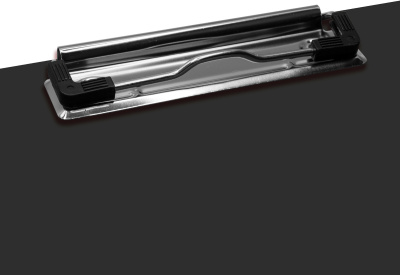 Папка клип-борд Бюрократ -PD602BLCK A4 пластик 1.2мм черный с крышкой